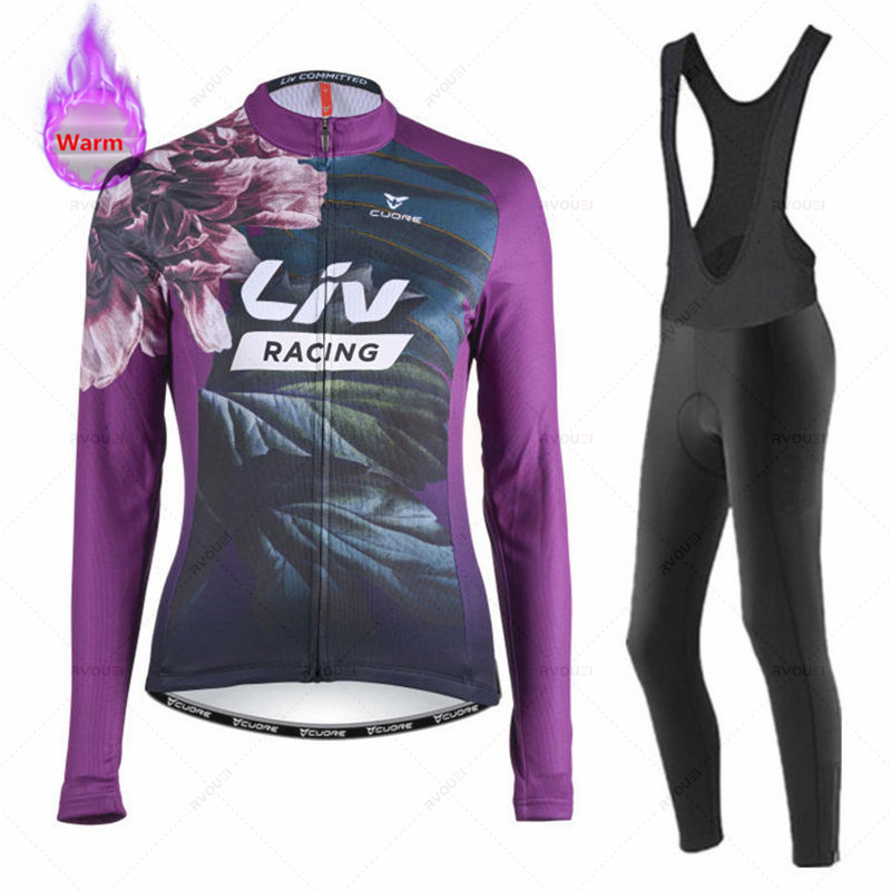 Cycling Gear Jersey - Liv 여성 겨울 Bicicleta 세트 야외
